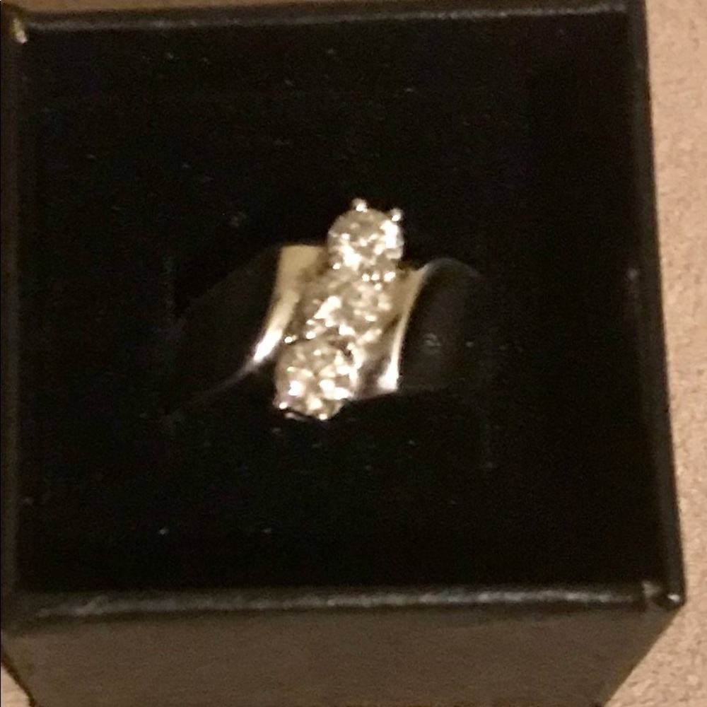 Sterling Silver Diamond Ring